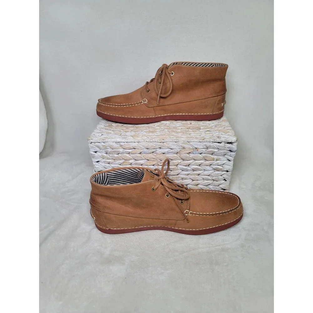 Ugg Minimalist Mens Chukka Boots Shoes Boho Tan Leather Outdoor Size 10.5 Earthy